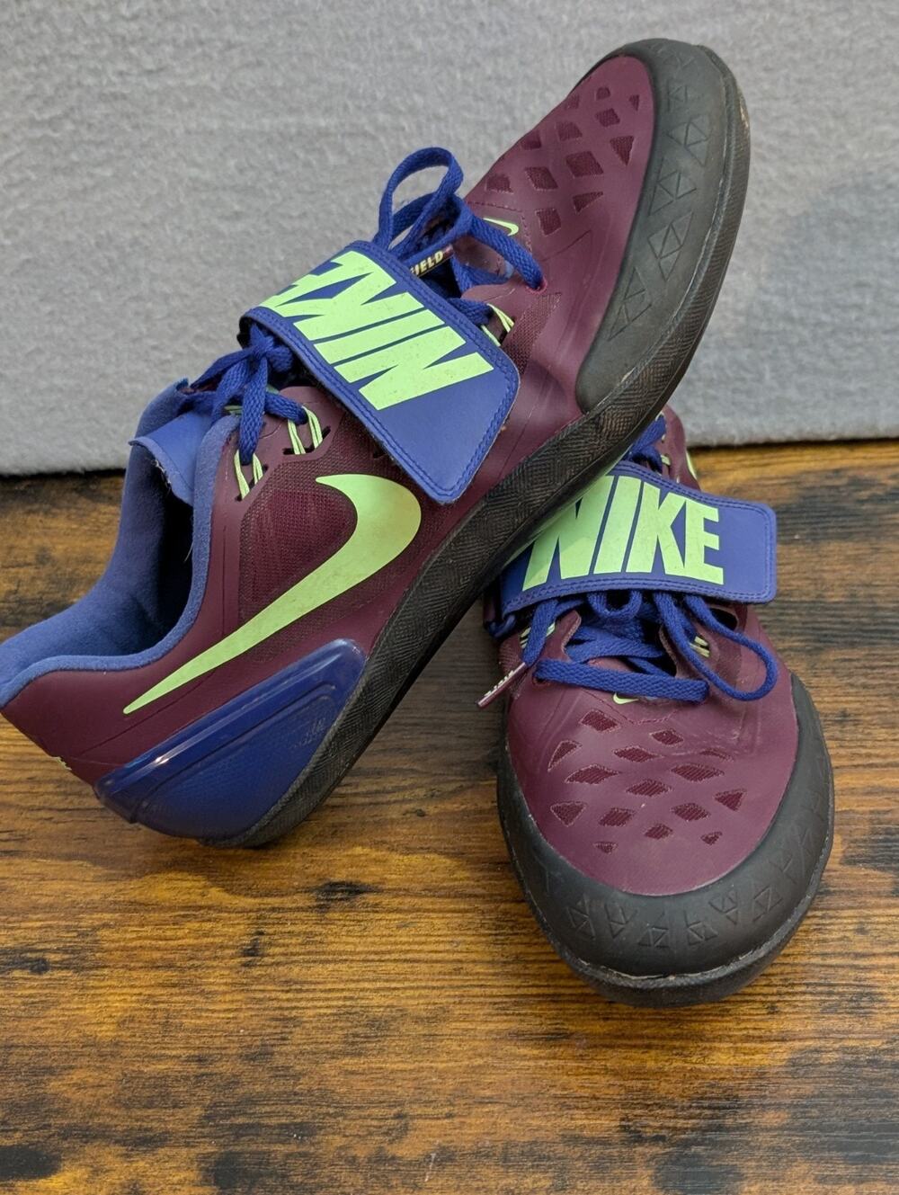 Nike Zoom Rotational 6 Bordeaux Throwing Shoes 685131-600 Men’s Size 12 EUC